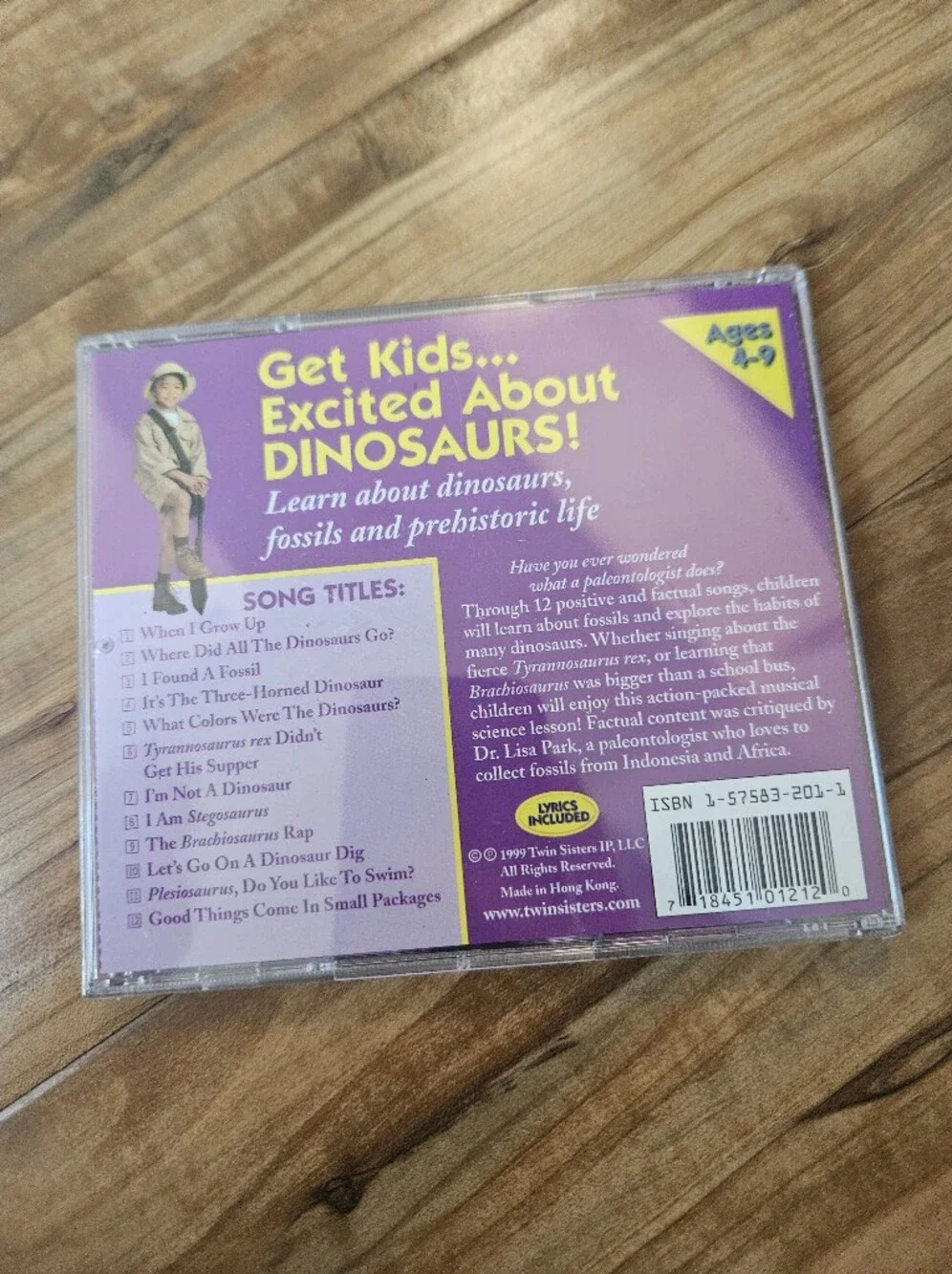 Dinosaurs Kids Music CD - Green